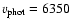 $v_{\rm phot}=6350$