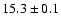 $15.3 \pm 0.1$