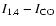 $I_{\rm 1.4}-I_{\rm CO}$