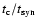 $t_{\rm c}/t_{\rm syn}$
