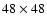$48 \times 48$