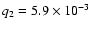 $q_2 = 5.9\times 10^{-3}$