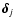$\vec{\delta}_j$