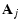 $\displaystyle {\bf A}_j$