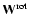 ${\bf W}^{\rm rot}$