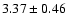 $3.37\pm0.46$
