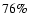 $76\%$