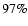 $97 \%$
