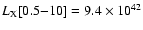 $L_{\rm X} [0.5{-}10]=9.4 \times 10^{42}$