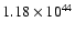 $1.18 \times 10^{44}$