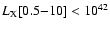 $L_{\rm X} [0.5{-}10] < 10^{42}$