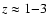 $z\approx 1{-}3$