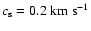 $c_{\rm s} = 0.2~{\rm km~s}^{-1}$