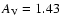 $A_{\rm V}=1.43$