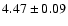$4.47\pm0.09$