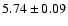 $5.74\pm0.09$
