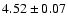 $4.52\pm0.07$
