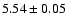 $5.54\pm0.05$
