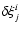 $\delta\xi^{i}_{j}$