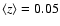 $\langle z\rangle =0.05$