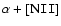 $\alpha+[{\rm N}{\tt II}]$