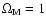 $\Omega _{\rm M} =1$