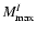 $M^I_{\rm max}$