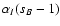 $\alpha_I (s_B-1)$