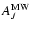 $A_J^{{\rm MW}}$
