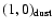 $(1, 0)_{{\rm dust}}$