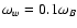 $\omega _w = 0.1\omega
_B$