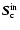 $\vec{S}\rm ^{in}_{c}$