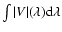 $\int \vert V\vert(\lambda) \rm d\lambda$