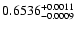 $\rm0.6536_{-0.0009}^{+0.0011}$