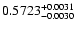 $\rm0.5723_{-0.0030}^{+0.0031}$