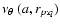 $\nu_\theta~(a, r_{p:q})$