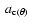 $~a_{{\rm c}\left(\theta \right)}~$