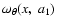 $\omega_\theta (x,~a_1)$