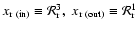 $x_{\rm r~(in)}\equiv \mathcal{R}_{\rm r}^3,~x_{\rm r~(out)}\equiv \mathcal{R}_{\rm r}^1$