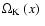 $\Omega_{{\rm K}}~(x)~$