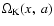$\Omega_{\rm K}(x,~a)$