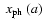 $~x_{\rm ph}
~(a)$