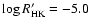 $\log R'_{{\rm HK}} = -5.0$