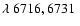 $\lambda~6716, 6731~$