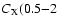 $C_{\rm X}(0.5{-}2$