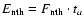 $E_{\rm nth}=F_{\rm nth}\cdot t_{a}$
