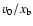 $v_{\rm
0}/x_{\rm b}$