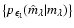 $\left\lbrace p_{\epsilon_\lambda}(\hat m_\lambda
\vert m_\lambda) \right\rbrace $