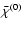 $\bar \chi^{(0)}$