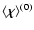 $\langle \vec \chi
\rangle^{(0)}$